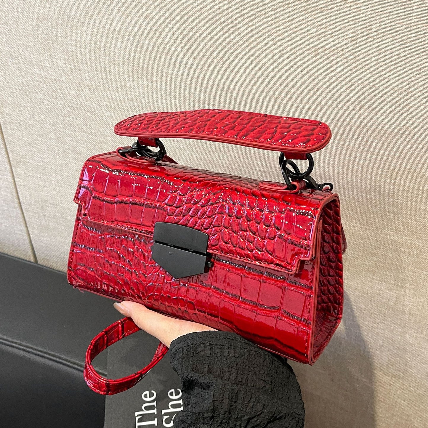 Korean Style Retro Square Chain Crossbody Bag - Small Shoulder Bag