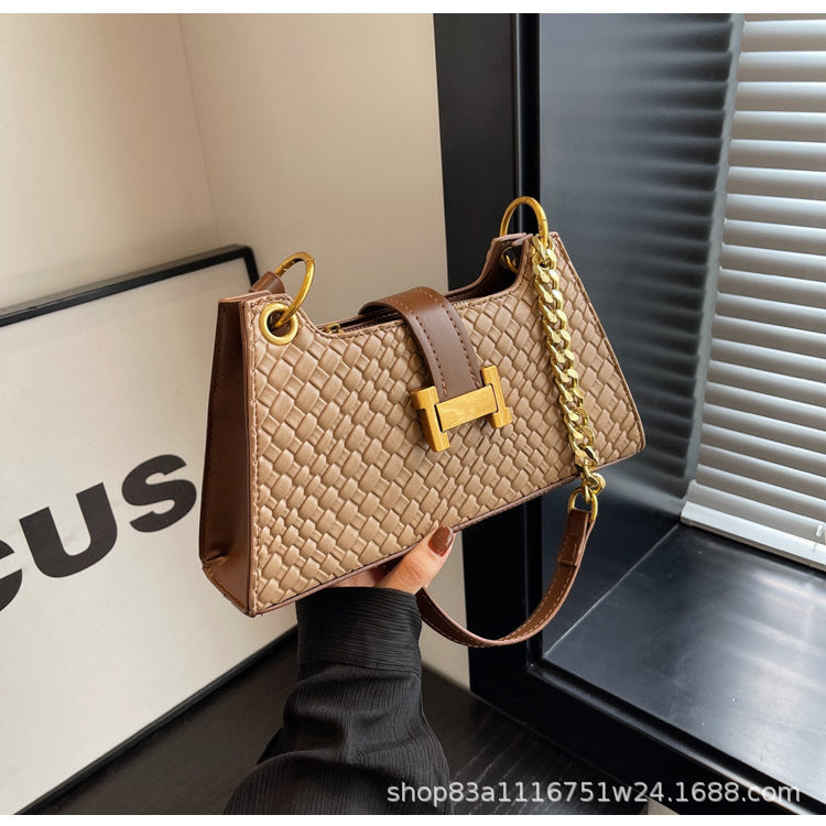 Underarm H Buckle Crossbody Bag