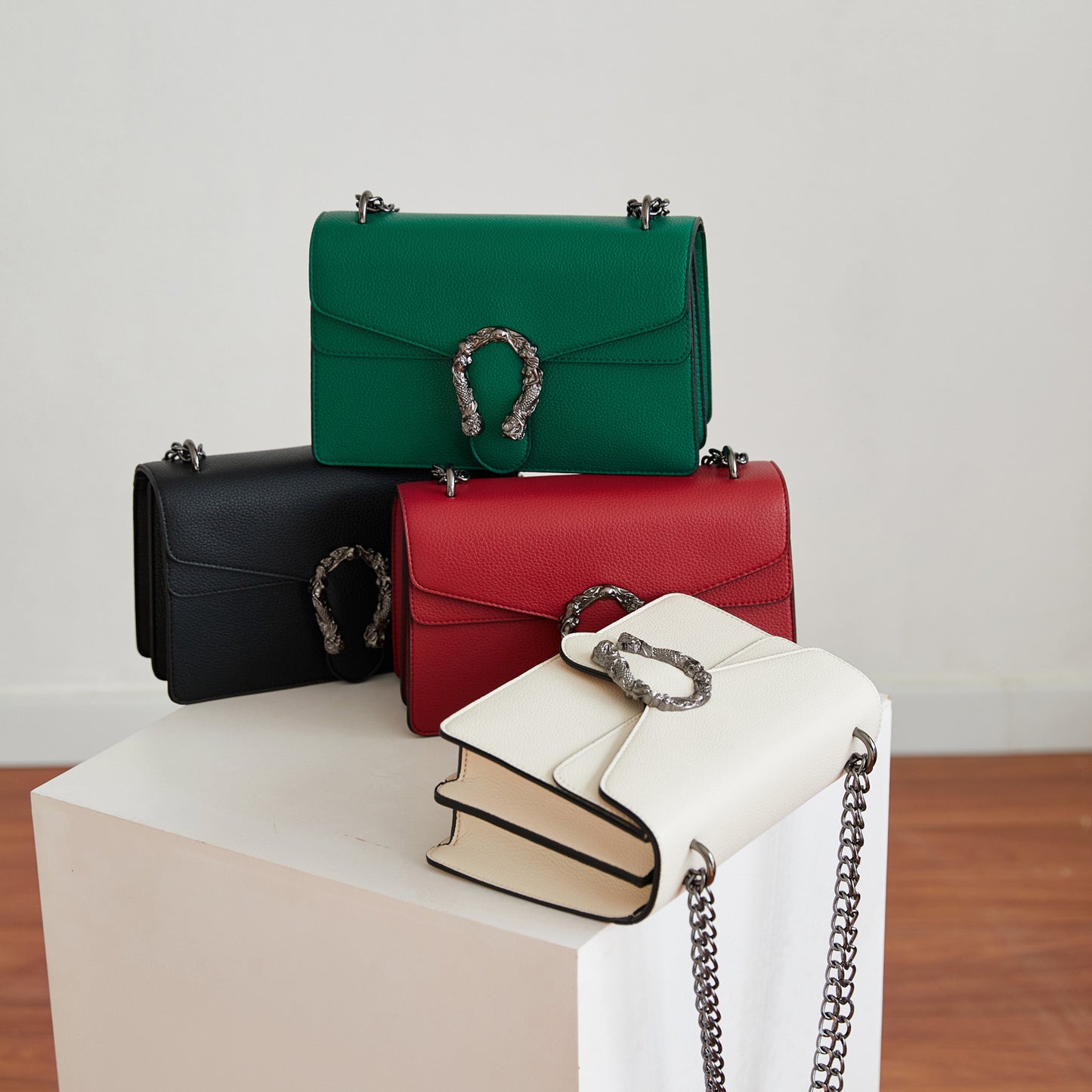 Fashionable Lychee Pattern Single Shoulder Crossbody Women's Bag
