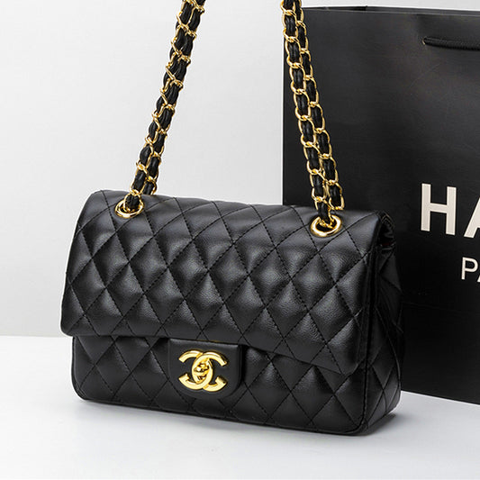 Chanel Inspired Quilted Crossbody Bag