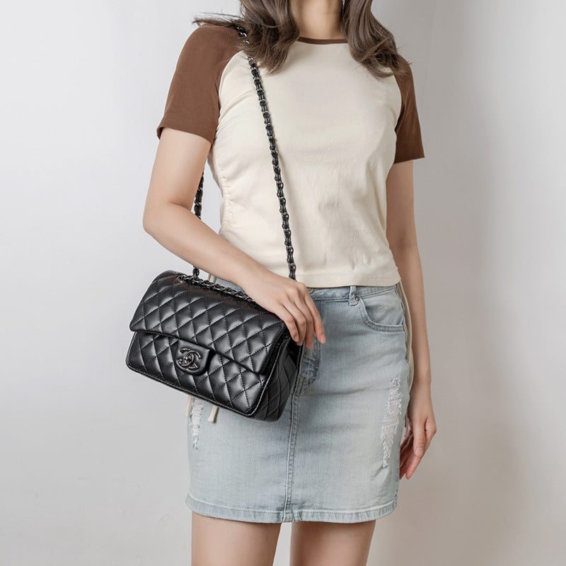 Chanel Inspired Quilted Crossbody Bag