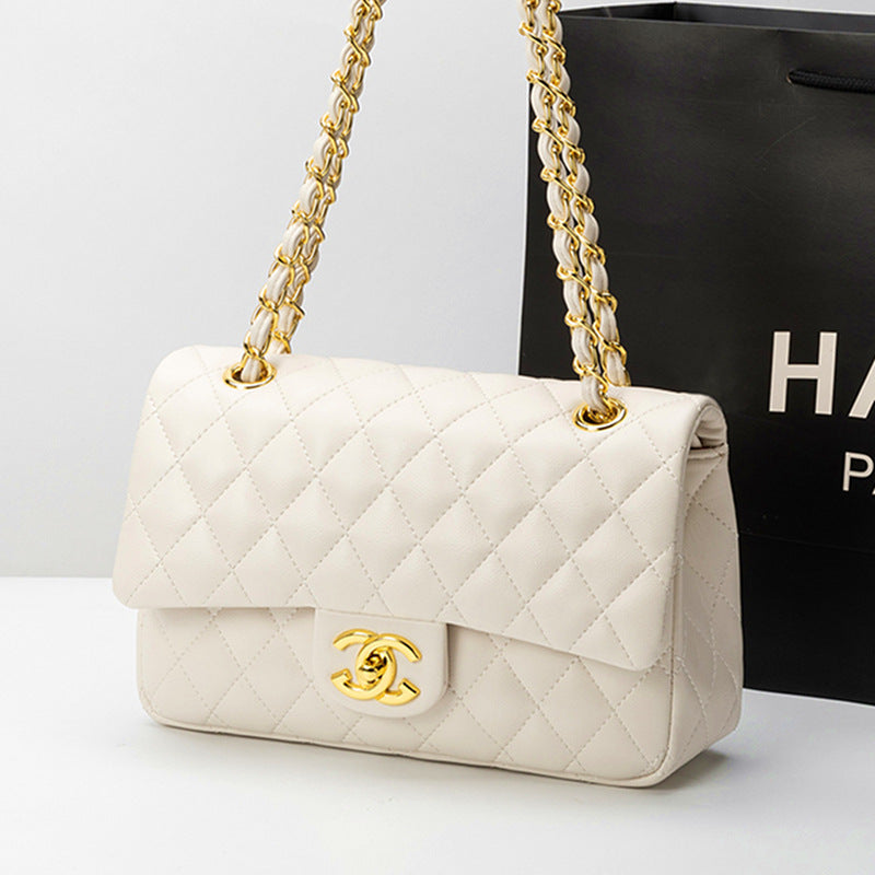 Chanel Inspired Quilted Crossbody Bag