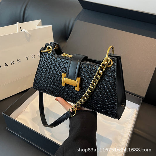 Underarm H Buckle Crossbody Bag