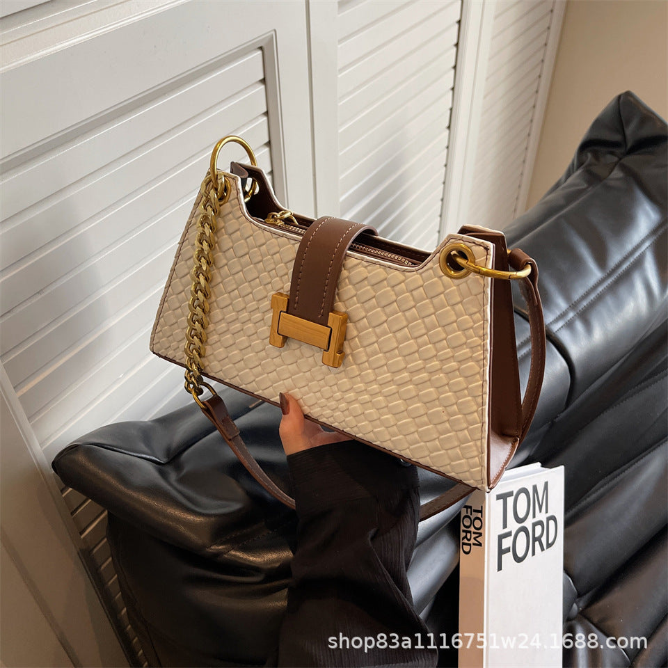 Underarm H Buckle Crossbody Bag