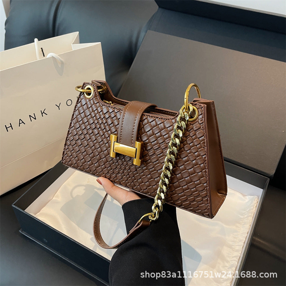 Underarm H Buckle Crossbody Bag