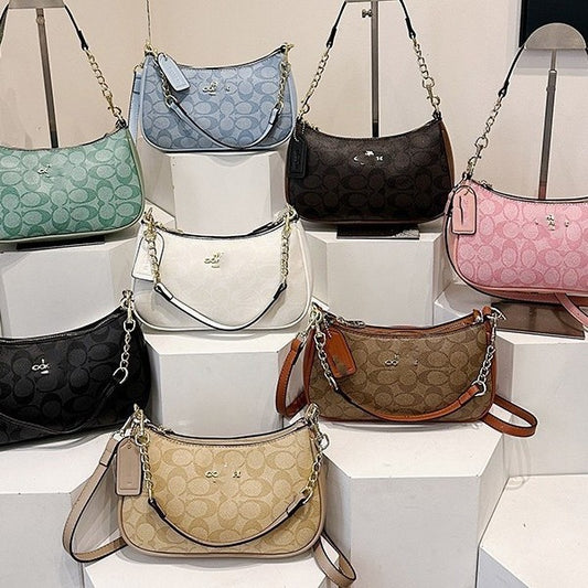 Vintage Printed Crossbody Bag - Women's Underarm Shoulder Handbag