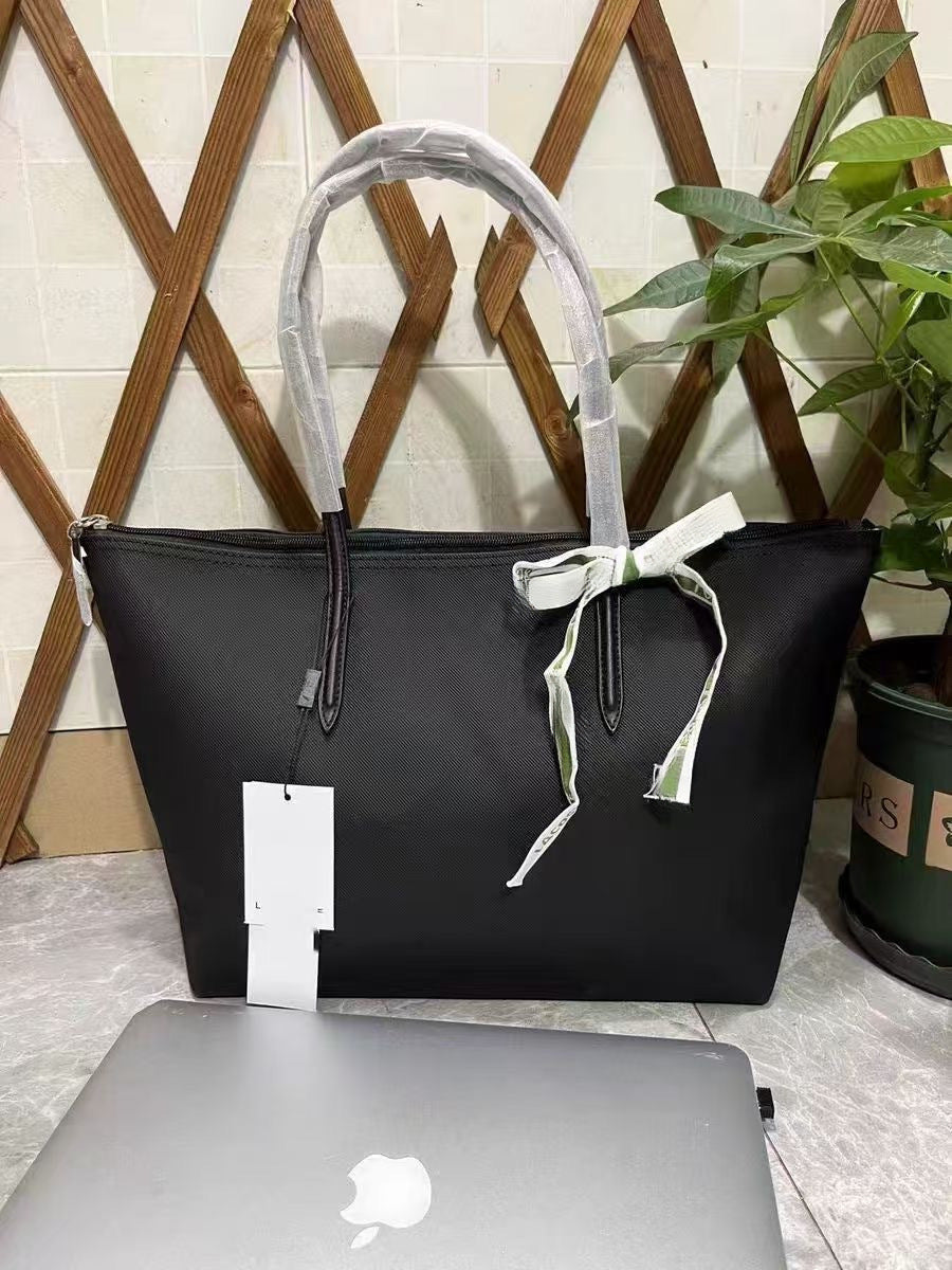 French Waterproof Large Capacity Horizontal Tote Bag