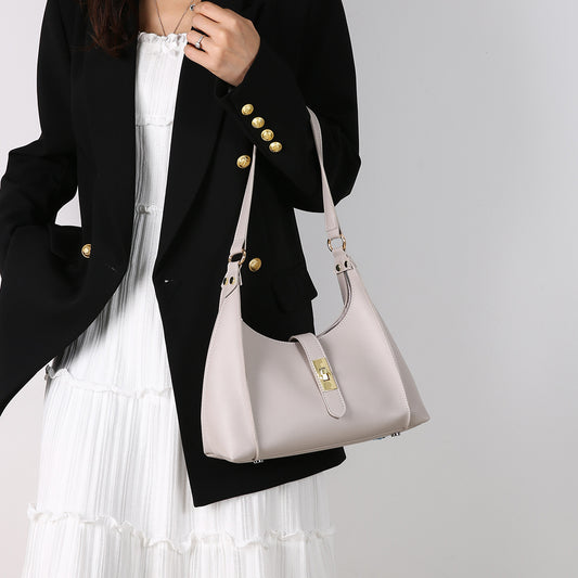 Large Capacity Retro Bucket Bag - Versatile Shoulder Crossbody Handbag