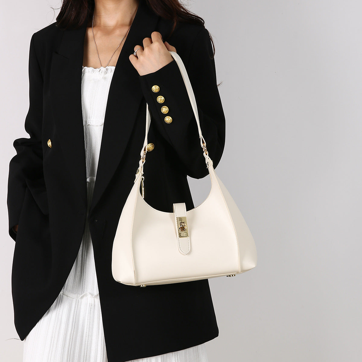 Large Capacity Retro Bucket Bag - Versatile Shoulder Crossbody Handbag