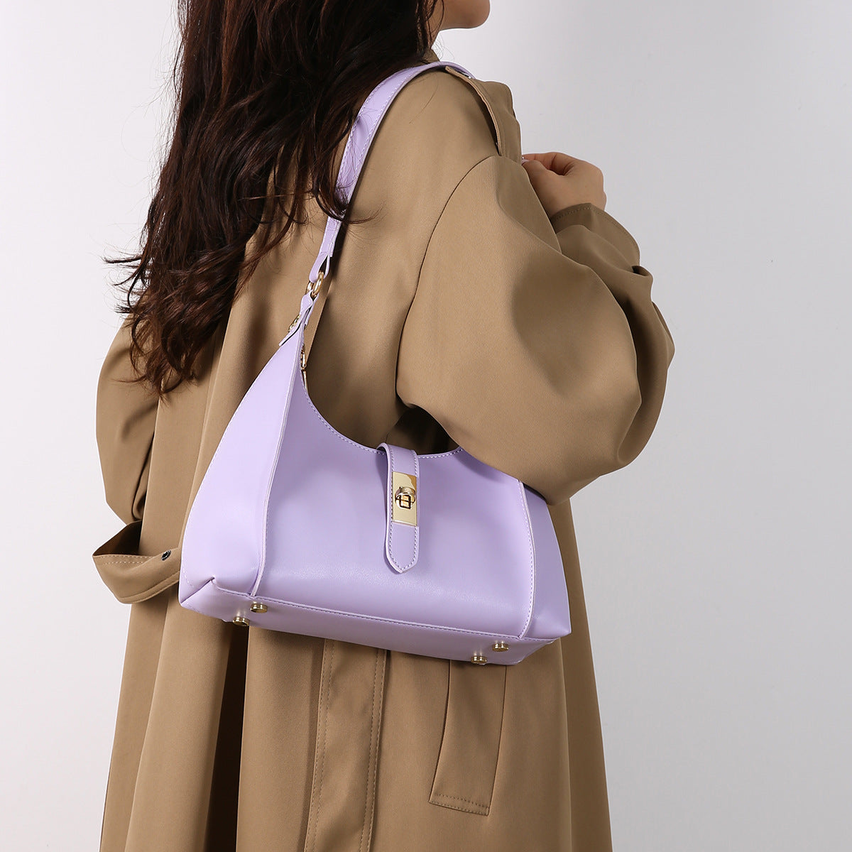 Large Capacity Retro Bucket Bag - Versatile Shoulder Crossbody Handbag