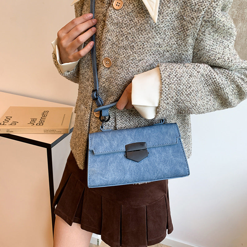 Korean Style Retro Square Chain Crossbody Bag - Small Shoulder Bag