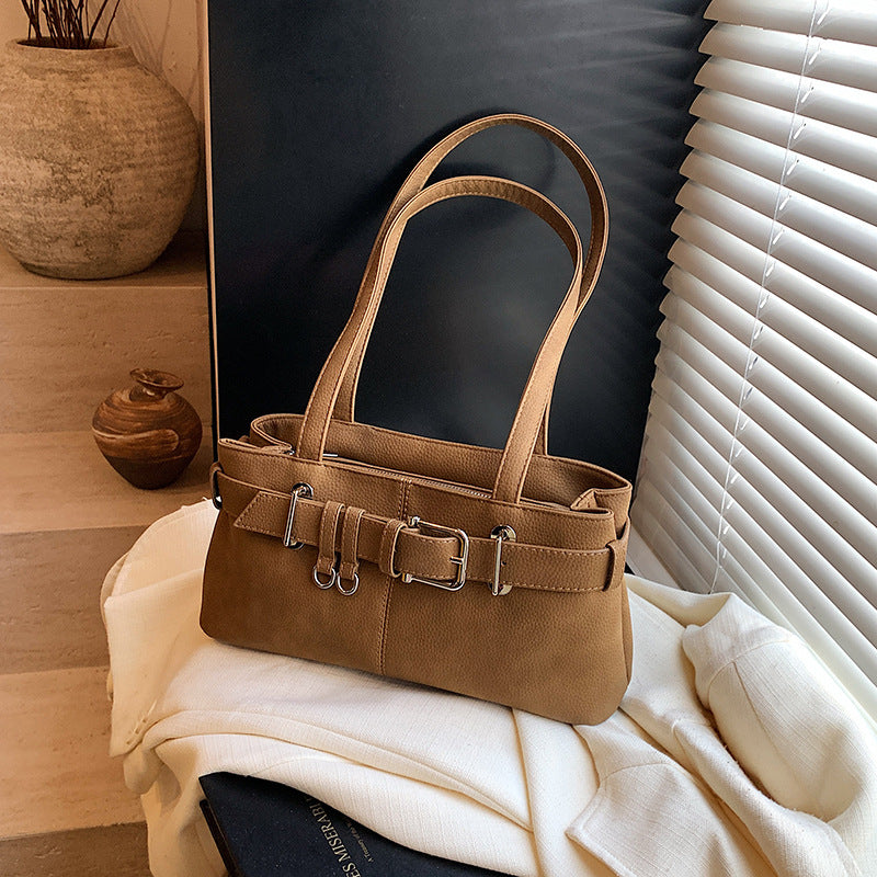 Retro Niche Design Shoulder Bag - Women's Versatile Commuter Handbag