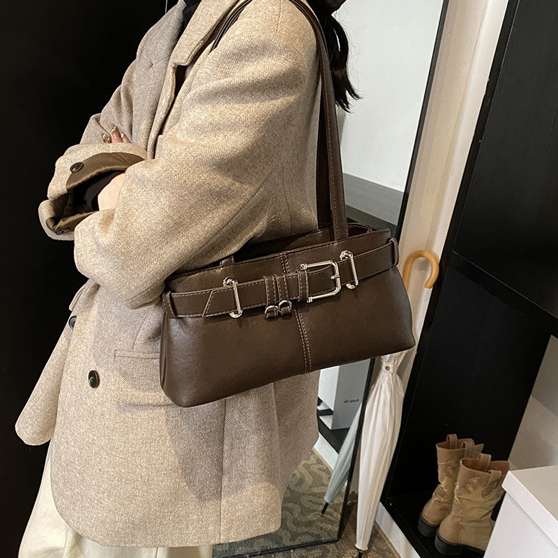 Retro Niche Design Shoulder Bag - Women's Versatile Commuter Handbag