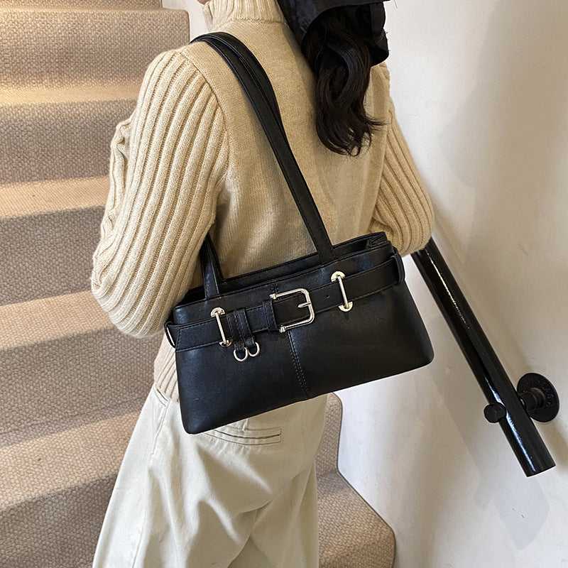Retro Niche Design Shoulder Bag - Women's Versatile Commuter Handbag