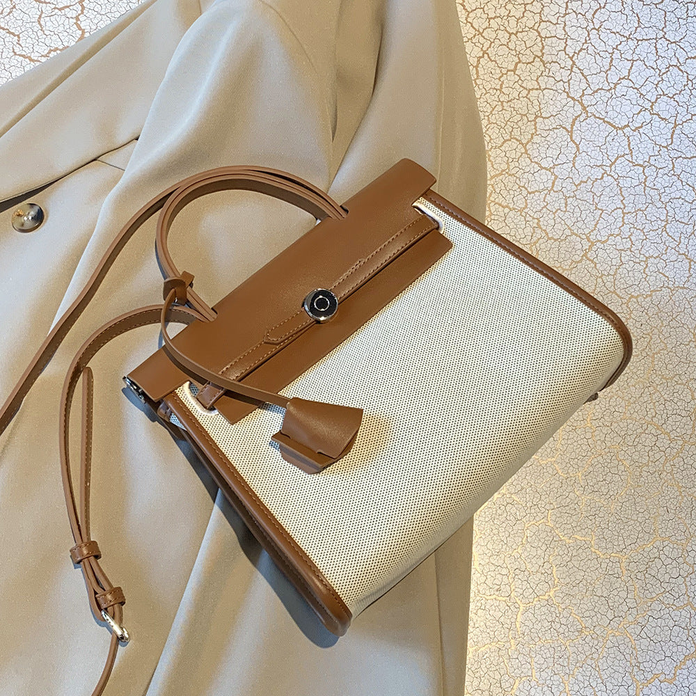 Canvas Kelly Bag - Large Capacity Crossbody Commuter Handbag