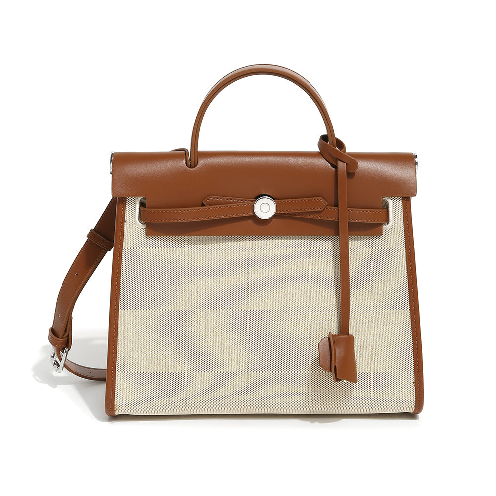 Canvas Kelly Bag - Large Capacity Crossbody Commuter Handbag