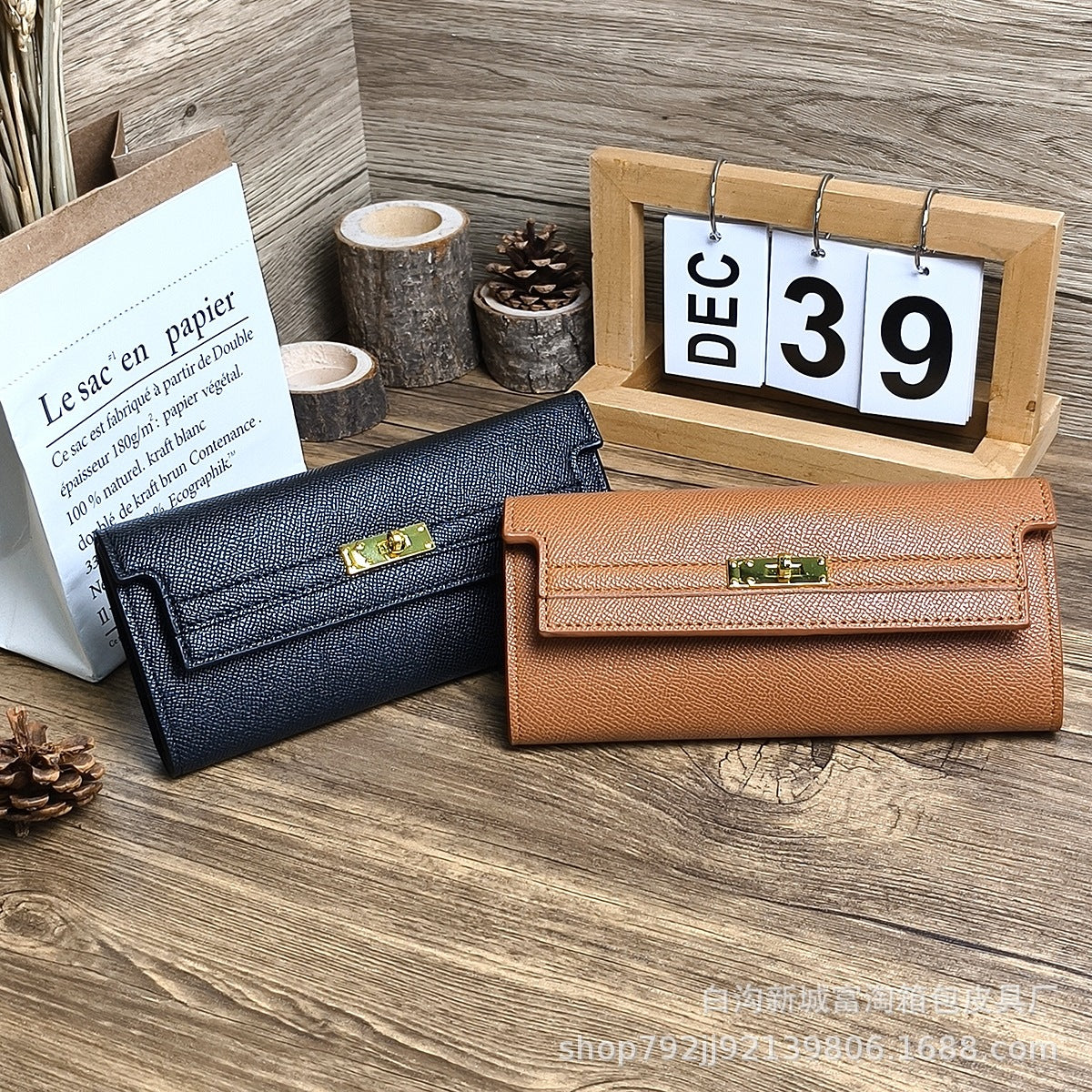 Women's Wallet Ins Women's Small Wallet Women's Sense Small Folding Wallet Short Clutch Cross-border Wallet Bag 5