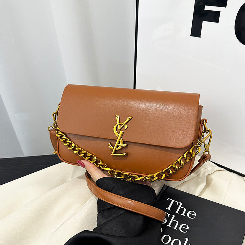 Quilted Chain Strap Shoulder