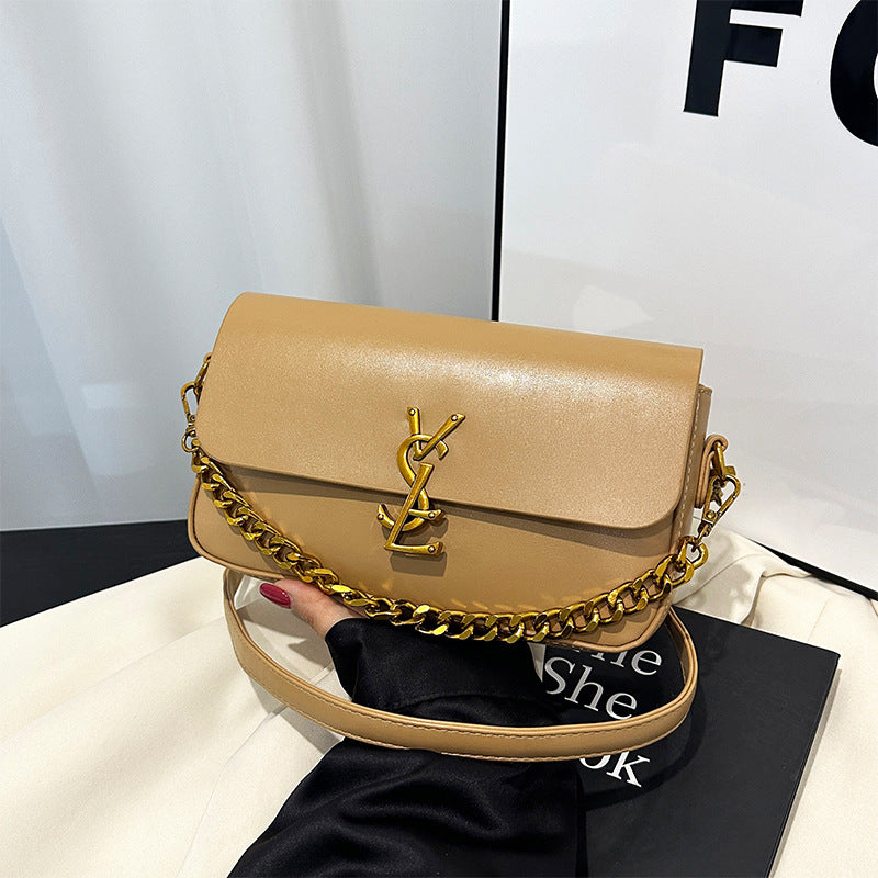 Quilted Chain Strap Shoulder