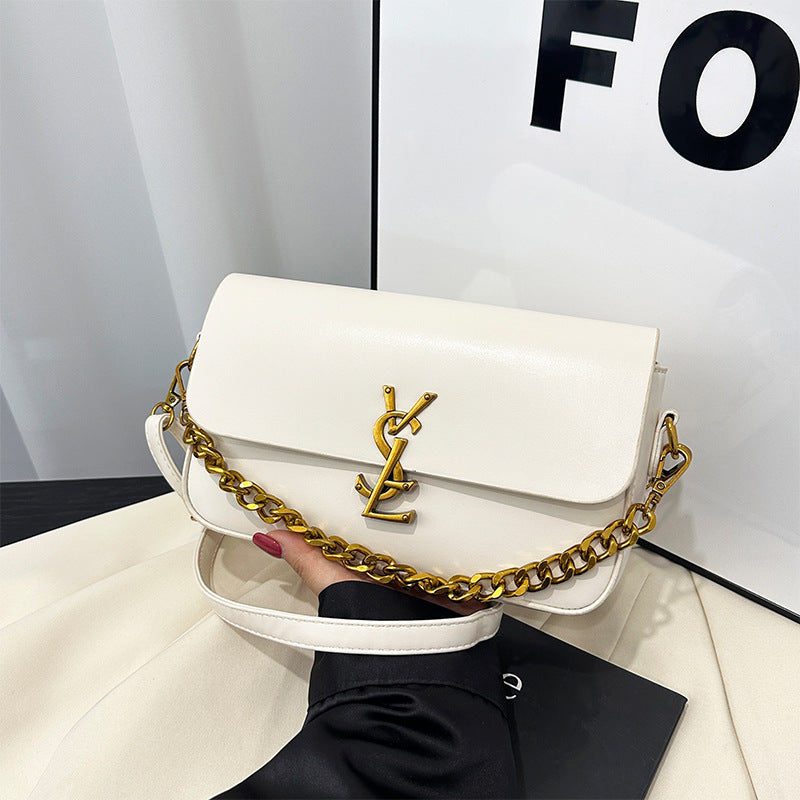 Quilted Chain Strap Shoulder