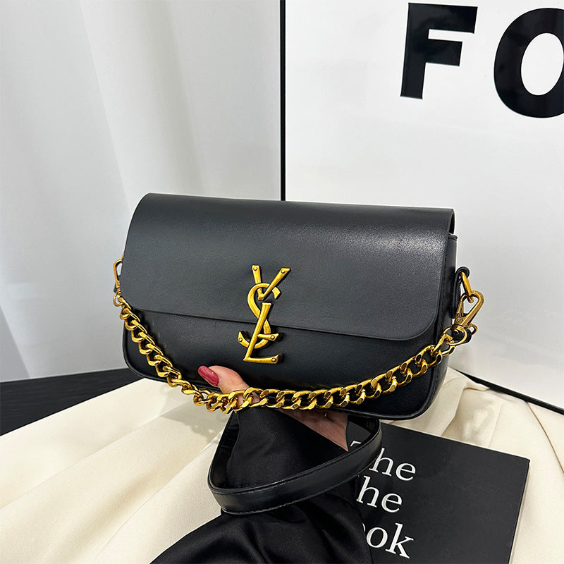 Quilted Chain Strap Shoulder