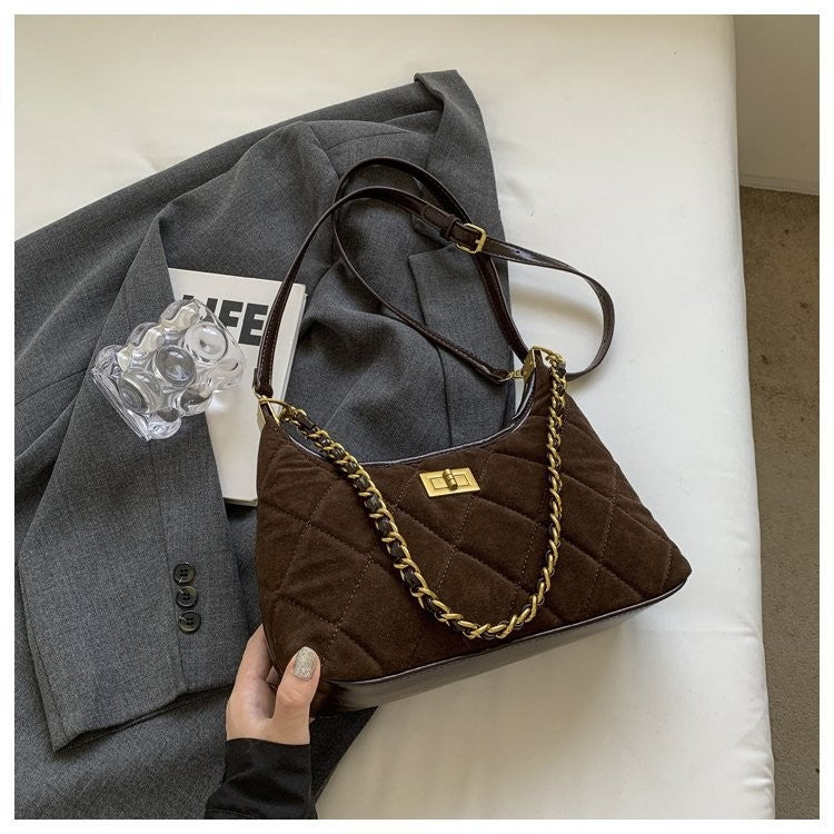 Flap Shoulder Bag - Small Square Crossbody Handbag