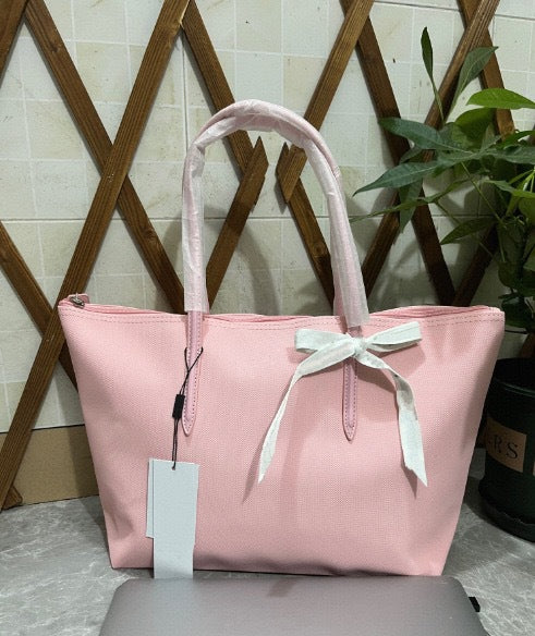 French Waterproof Large Capacity Horizontal Tote Bag