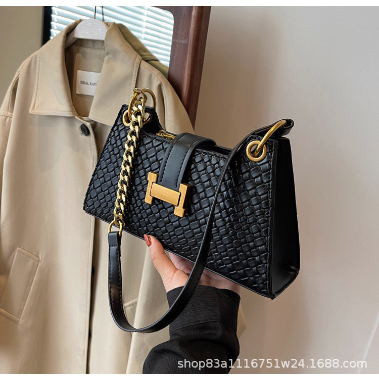 Underarm H Buckle Crossbody Bag