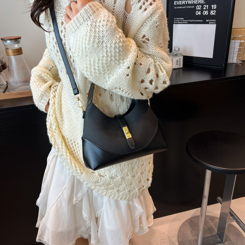 Contrast Color Dumpling Bag - Versatile Crossbody Shoulder Bag