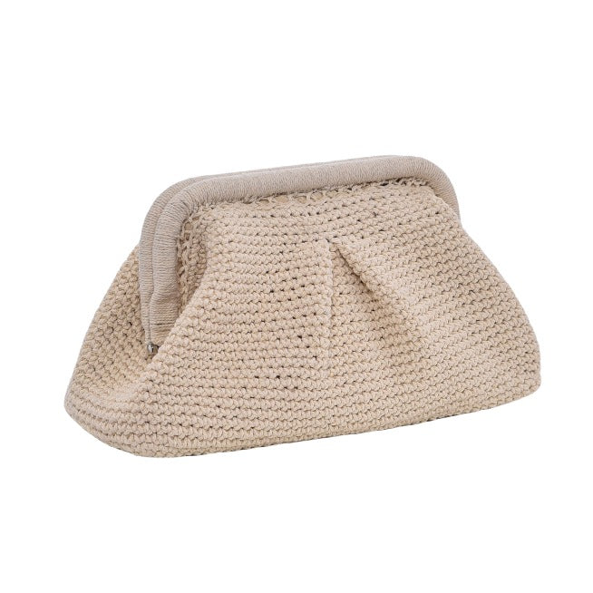 Handmade Cotton Crochet Cloud Bag - Woven Straw Handbag