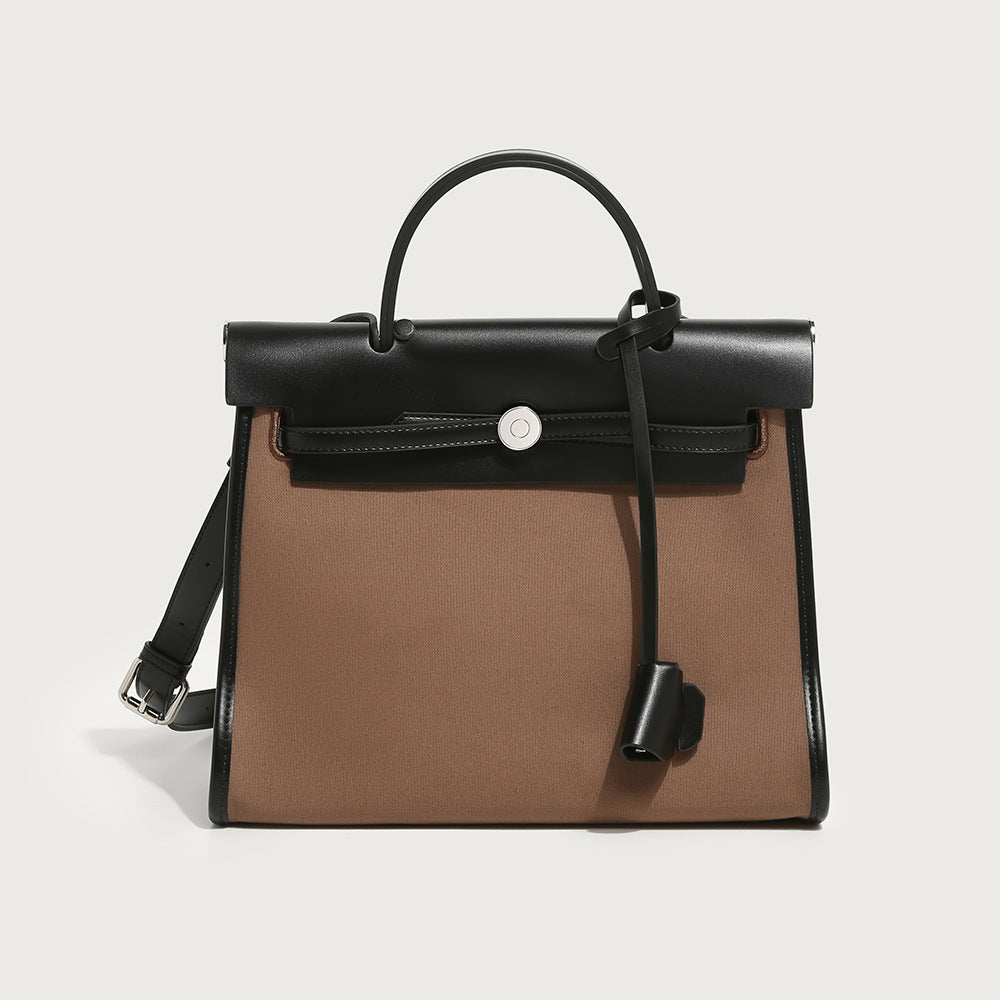 Canvas Kelly Bag - Large Capacity Crossbody Commuter Handbag
