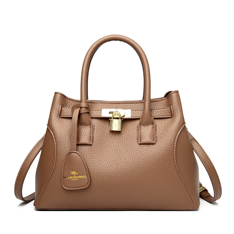 Retro European-American Crossbody Tote Bag - Versatile Women's Shoulder Handbag