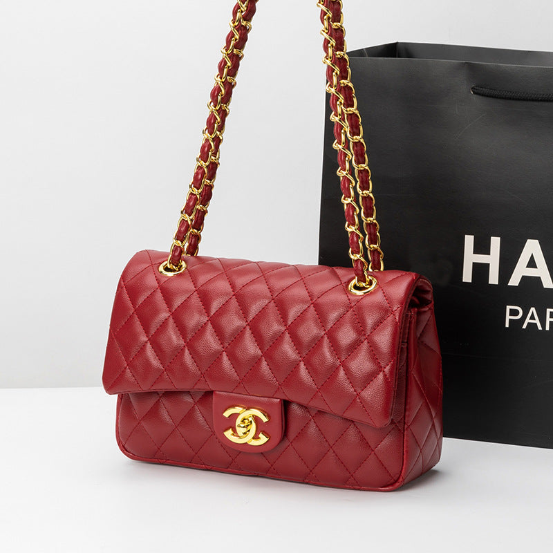 Chanel Inspired Quilted Crossbody Bag