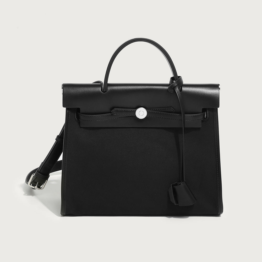 Canvas Kelly Bag - Large Capacity Crossbody Commuter Handbag