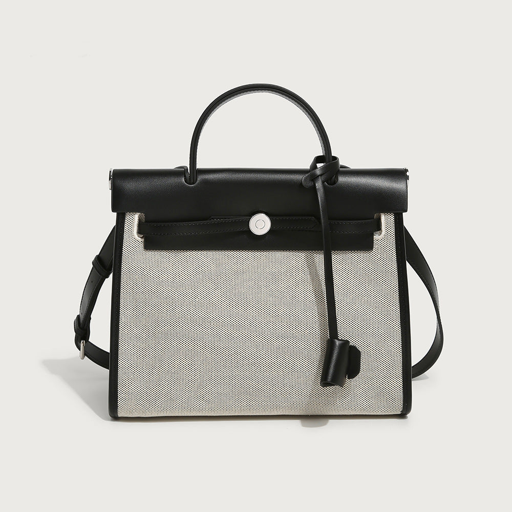 Canvas Kelly Bag - Large Capacity Crossbody Commuter Handbag