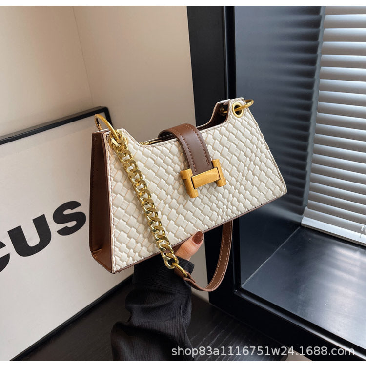 Underarm H Buckle Crossbody Bag