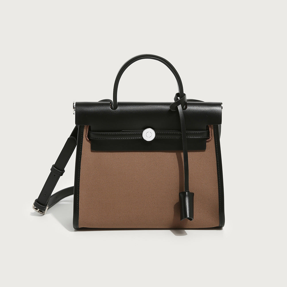 Canvas Kelly Bag - Large Capacity Crossbody Commuter Handbag