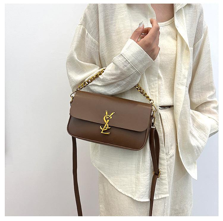 Quilted Chain Strap Shoulder