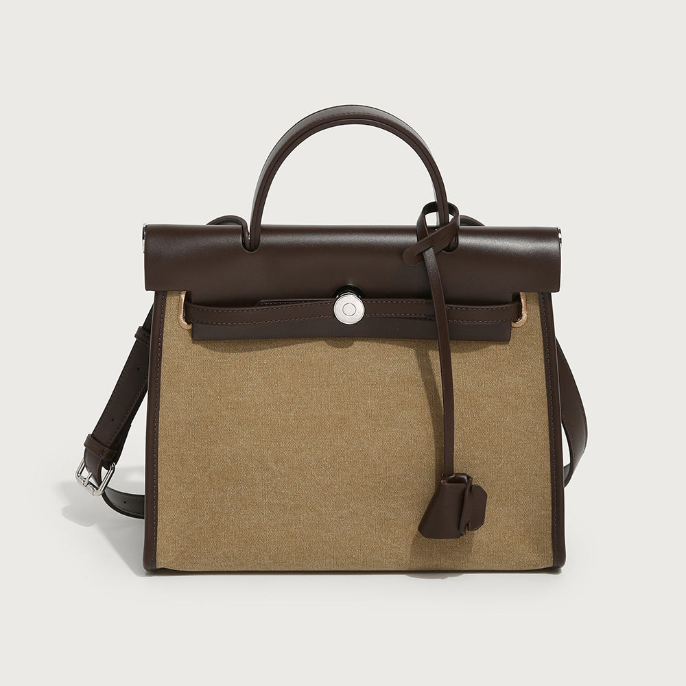 Canvas Kelly Bag - Large Capacity Crossbody Commuter Handbag