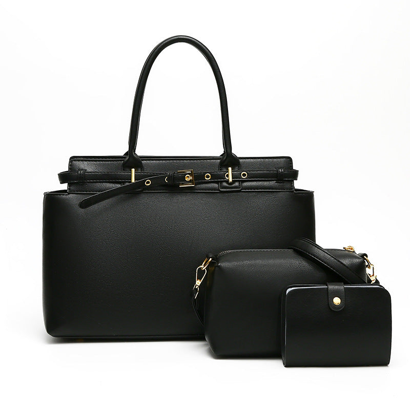 Retro Multi-Piece Handbag Set - Large Capacity Commuter Bags