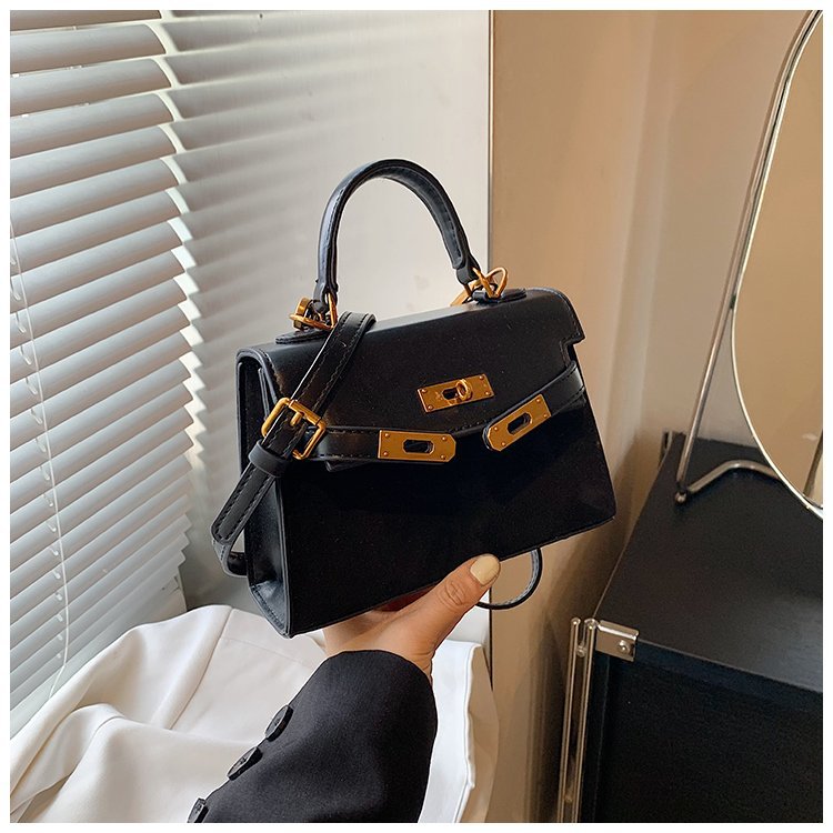 Flap Shoulder Bag - Small Square Crossbody Handbag