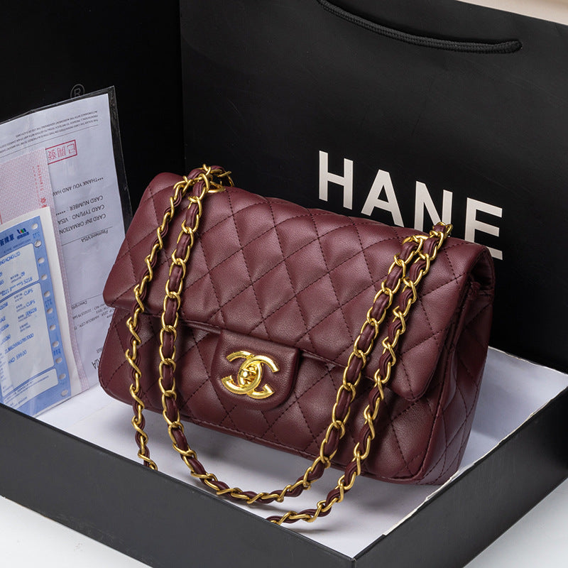 Chanel Inspired Quilted Crossbody Bag