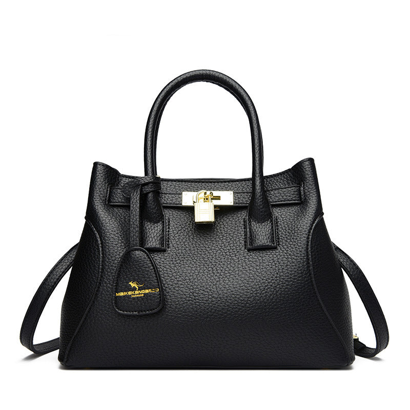 Retro European-American Crossbody Tote Bag - Versatile Women's Shoulder Handbag